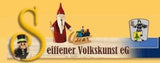 Seiffener Volkskunst Figurine de fumeur lutin de chance, hauteur 16 cm, Erzgebirge originale de