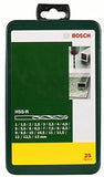 Bosch 2607019446 Coffret de mèches HSS-R Lot de 25 1 Noir