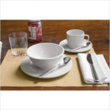 Alessi Ajm28/54 Platebowlcup Coupelle en Porcelaine Blanche, Set de 4 Pièces