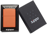 Zippo Briquet - sans Logo Zippo Orange Matte