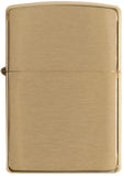 Zippo Brushed Brass W/Solid Brass Engraved Laiton Brossé