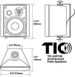TIC Corporation ASP-120W Enceinte pour MP3 & Ipod Blanc