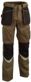 Cofra 40-00V015 Pantalon de travail pour maçon Avec toile Cordura 290 g/m² 50 schlamm 50 Taupe/Noir