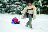 AlpenGaudi Ski-Bob AlpenBambino Luges gonflables Adulte Unisexe, Pink, Taille Unique