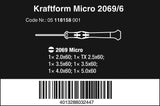 Wera Kraftform Micro / 05118158001 Jeu de tournevis délectronicien 2069/6 (Import Allemagne)