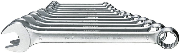 Gedore 7-012 Ensemble à clé combinée D3113A 12 pièces 10-32 mm, Argent
