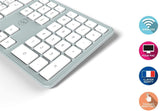 Mobility Lab Clavier français AZERTY sans fil pour Mac – blanc et argenté