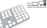 Mobility Lab Clavier français AZERTY sans fil pour Mac – blanc et argenté