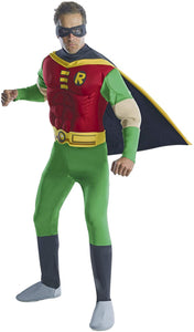 Rubies Costume Officiel DC Comic Robin Deluxe pour Adulte, Personnage du Film Batman, Taille S