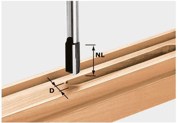 Festool HW routeur Bit avec lame à pointe, 490976 HW S8 D30/20