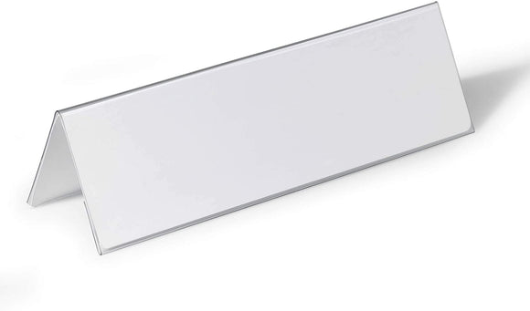 Durable Chevalet porte-nom rigide A4 105/210X297 mm Lot de 25 105/210x297 mm Feuille Dure