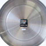 Alessi 11 Momento Horloge Murale en Acier Inoxydable 18/10 Brillant, Mouvement Au Quartz