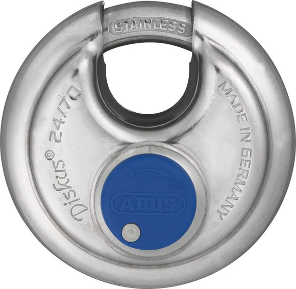 ABUS 24IB/70 Cadenas diskus inoxydable 70 mm Gris