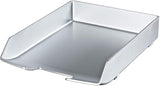 HAN 2742-77, set de corbeilles à courrier WAVE EXCLUSIV, collection argent. Design de style puriste. 2 corbeilles à courrier, laquage exclusif, argent