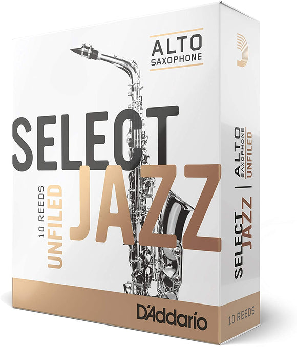 Rico Anches sélectionnées Rico Jazz pour saxophone alto, coupe à laméricaine, force 3-Medium, pack de 10