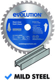 Evolution Evoblade Lame TCT de scie circulaire pour acier 180 mm 180 mm Acier