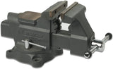 Stanley 1-83-066 Etau DEtabli Acier Grande Resistance 100Mm - En Fonte Pour Une Résistance Optimale - Anti-Corrosion - Base Pivotante Polyvalente - Puissance De Serrage 1400Kg