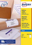 Avery Réf J8167 Étiquettes adresse Jet dencre Blanc 199,6 mm x 289,1 mm 100 étiquettes (1 par feuille) (Import Royaume Uni)
