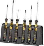 Wera 05030170001 Jeu de tournevis électronicien 1578 A 6 pcs, Noir/jaune